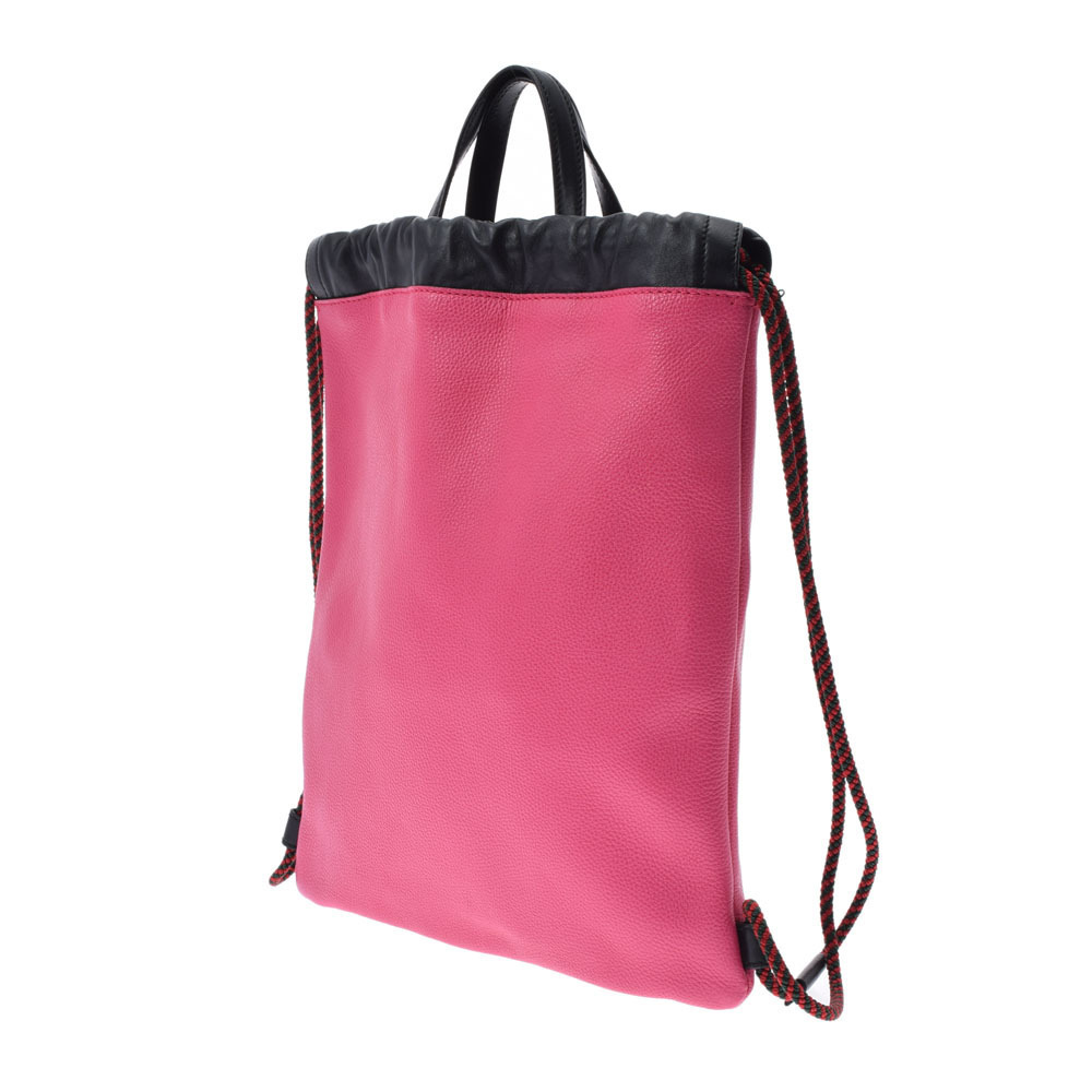 Gucci Daypack Calfskin Backpack Pink Drawstring